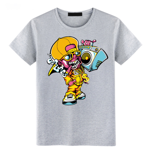 2025 camisetas personalizadas precio barato camiseta de alta calidad ropa de hombre 100% algodón serigrafiado camiseta de dibujos animados cuello redondo Casual OEM - Product Image 2