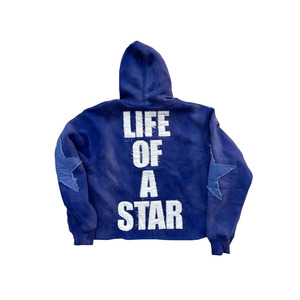 เสื้อฮู้ดแขนยาวพิมพ์ลายพัฟสำหรับวิ่งจ๊อกกิ้งเสื้อมีฮู้ดปักโลโก้สำหรับผู้ชายทรงเข้ารูปเสื้อฮู้ดผ้าฝ้าย100% - Product Image 3