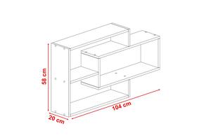 Karo การออกแบบที่ทันสมัย18มม. chipboard อเนกประสงค์ชั้นวางของแอนทราไซต์ถอดชิ้นส่วนตัวเลือกสามสีสำหรับห้องนอน - Product Image 5