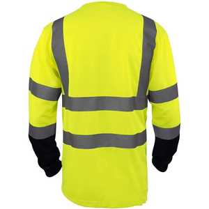 Vêtements de travail sur chantier personnalisés, vêtements de travail à manches longues, polo de sécurité, t-shirt personnalisé avec logo, chemise de travail haute visibilité pour hommes - Product Image 6