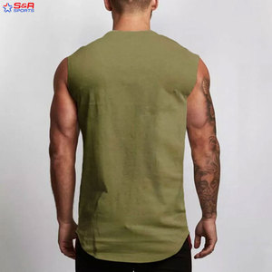Ropa de gimnasio para hombre, ropa personalizada de secado rápido, transpirable, de bambú, atlética, musculación, culturismo, ropa deportiva, camisetas sin mangas para gimnasio sin costuras para hombre - Product Image 6