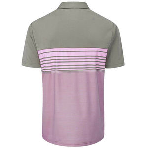 เสื้อกอล์ฟสำหรับผู้ชายผ้าคอตตอนและใยไม้ไผ่แบบแห้งเร็วระบายอากาศได้ดีพิมพ์โลโก้ตามสั่ง100% - Product Image 2