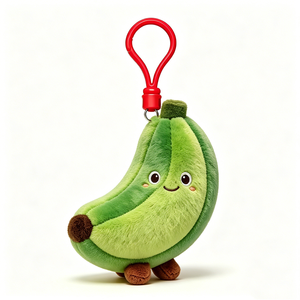 Porte-clés en peluche banane personnalisé, breloque de sac en forme de fruit, mini jouet en peluche banane - Product Image 3