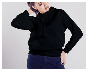 Fashion Casual Plus Size <b>Ladies</b> <b>Hoodies</b> Sweatshirts OEM Custom Logo Fleece Solid Color breathable <b>hoodies</b> woman - Product Image 1