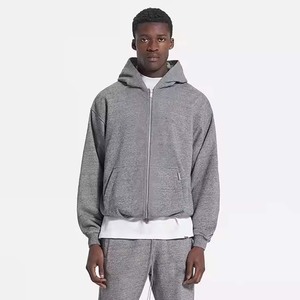 Pull à capuche d'hiver GSM lourd personnalisé pour hommes 100% coton polyester surdimensionné motif unisexe brodé Min. Order 2 - Product Image 2