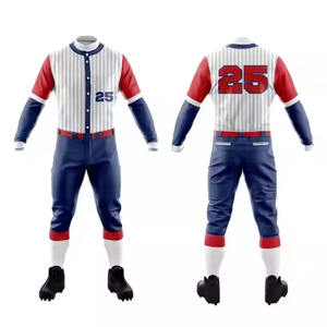 Maillot de baseball de qualité supérieure avec logo et design personnalisés pour hommes uniforme de baseball maillot de baseball entièrement sublimation à vendre - Product Image 4