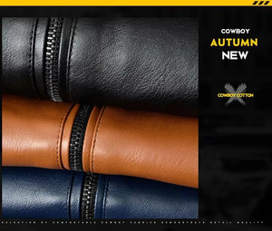 แจ็กเก็ตบอมเบอร์หนัง100% ผู้ชาย, แจ็กเก็ตหนังแห้งเร็วระบายอากาศได้ดีเป็นมิตรกับสิ่งแวดล้อมปกตั้งลำลองสำหรับฤดูหนาวสีทึบมีซิป - Product Image 6