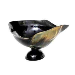 ชามฮอร์นดีไซน์เนอร์ที่มีพื้นผิวขัดเงาเรียบสำหรับการตกแต่งและใช้งานได้จริง - Product Image 4