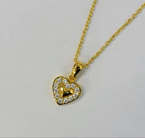 S925 14K Gold Plated Elegant Sapphire & Citrine <b>Statement</b> <b>Necklace</b> Luxury Design Customizable for Retail OEM ODM Made Thailand - Product Image 1