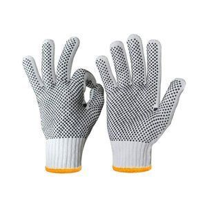 Gants en coton à points double face OEM, prix d'usine, échantillon gratuit, antidérapants, résistants aux coupures, enduits, durables, pour le travail industriel - Product Image 1