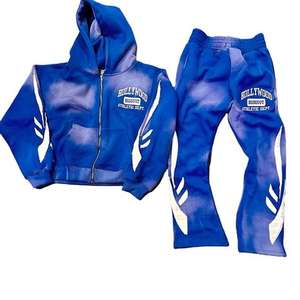 Venta al por mayor de chándal holgado transpirable de algodón con hombros caídos y forro polar de gran tamaño con estampado de invierno para hombre con logotipo personalizado - Product Image 4