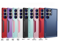 Fundas Resistentes para Teléfono Móvil, Nuevas, de TPU y PC, a Prueba de Golpes, con Protección de Pantalla y Cámara para S24 Ultra