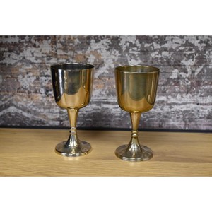 Gobelet à vin en métal (aluminium) de fabrication artisanale, design moderne et classique, fabrication indienne, nouveau, fantastique, excellente finition. - Product Image 4