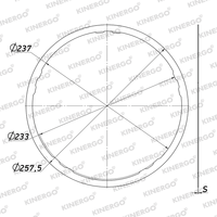 Doublure de friction ZF05LF1 pour ZF 5HP30 F1 (Fabor)