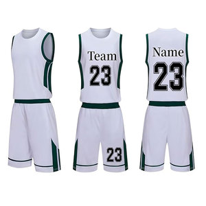 Ensembles de maillots de sport de basket-ball respirants à séchage rapide en polyester 100% de haute qualité pour hommes sur mesure - Product Image 1