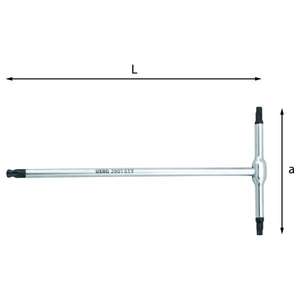 Destornillador de mango en T USAG con cabeza esférica para tornillos TORX, producto de calidad premium - Product Image 3
