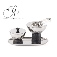 Brûleur d'Encens en Métal Arabe Mubkhar, Cadeau de Bureau, Censer Mubkhar, Brûleur d'Encens Oud Bakhoor, Pot en Verre, Encens Arabe de Luxe