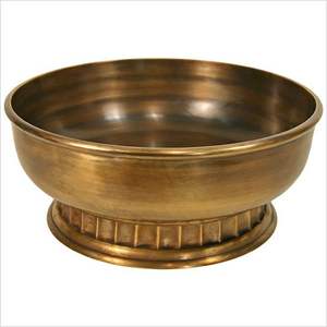 2023 lujo alto brillo personalizado diseño Floral boda Metal ensaladeras grabado en relieve restaurante almacenamiento plato tazón - Product Image 3