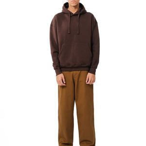 Sweat à capuche en polaire pour hommes Sweat-shirt pour hommes avec logo imprimé personnalisé Sweats à capuche personnalisés avec épaules tombantes pour hommes - Product Image 3