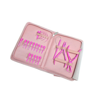 Kit d'outils d'extension de cheveux et de micro-liens de haute qualité dans un design de couleur unique et solide Logo personnalisé - Product Image 4