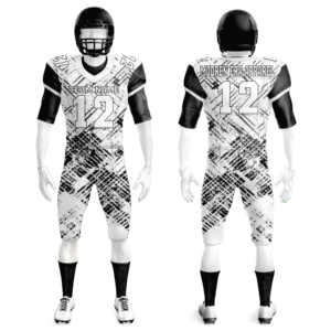 Uniforme de fútbol americano transpirable de secado rápido, diseño ajustado de manga corta, novedad, ropa de fútbol americano de talla grande con logotipo personalizado, el mejor Material - Product Image 5