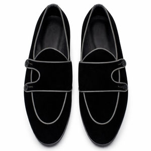 <b>Men</b> Double Monk Strap Moc Toe Leather Dress <b>Loafers</b> Slip On Formal Office Business Shoes Buckle Strap Gentleman Style - Product Image 1