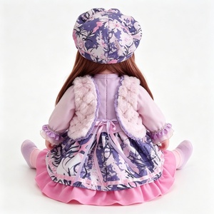 Muñeca de peluche reborn de cuerpo suave personalizada, muñeca de trapo reborn musical, muñeca bebé reborn de tela, muñeca de moda de peluche para niñas - Product Image 5