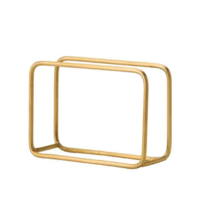Brass Napkin holder Rectangle Design Dinner <b>table</b> Decorative Brass Napkin Holder Stand Best Selling Sale - Product Image 2