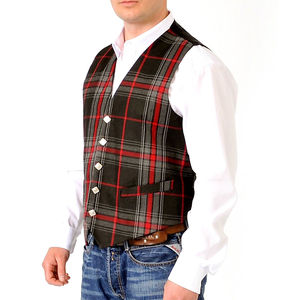 เสื้อกั๊กสก็อต/ไอริชลายสก็อตแบบทางการ ติดกระดุม บริษัทสก็อตแลนด์คิลท์ เสื้อกั๊กสก็อตสำหรับผู้ชาย - Product Image 3