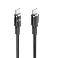 Cable USB Tipo-C 2.0 de 100W con Carga Rápida 5A 3A, Revestimiento TPE, Conductor de Cobre Puro y Blindaje Trenzado para Computadora, Venta al Por Mayor de Fábrica