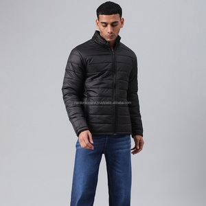 Nardon Apparel Nouvel arrivage de veste matelassée surdimensionnée de créateur personnalisée pour hommes, décontractée et matelassée pour l'hiver avec fermeture à glissière respirante sur le devant - Product Image 6