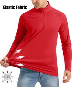 เสื้อตกปลา100% โพลีเอสเตอร์แขนยาวสำหรับผู้ชายพิมพ์ดิจิตอลแห้งเร็วระบายอากาศได้ดีป้องกันรังสียูวีได้ UPF 50สำหรับใส่กลางแจ้ง160g - Product Image 3