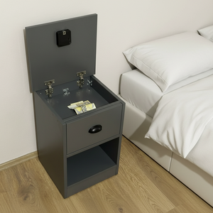 <span class=keywords><strong>Tavolino</strong></span> Laterale con Scomparto Segreto Nascosto e Serratura RFID, <span class=keywords><strong>Tavolino</strong></span> con NFC per Soggiorno e Camera da Letto - Product Image 1