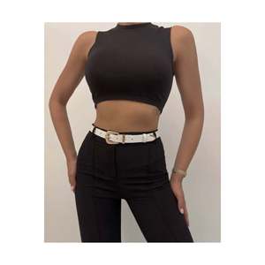 Bridge <b>Buckle</b> End Set Women's Trouser <b>Belt</b>, Jacket <b>Belt</b>, Dress <b>Belt</b>, Shirt <b>Belt</b> - White - Product Image 3