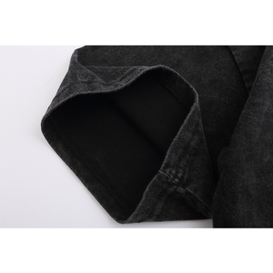 100% Cotton Heavyweight Màu Trắng Lỏng Lẻo Phù Hợp Tùy Chỉnh In Casual T Áo Sơ Mi Trong Bán Buôn Giá - Product Image 6