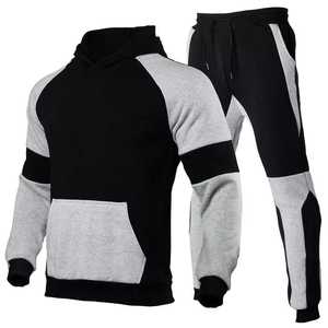 Sudadera con capucha suelta informal para hombre, pantalones de chándal de calle, deportes de gimnasio, conjuntos de 2 uds. - Product Image 2