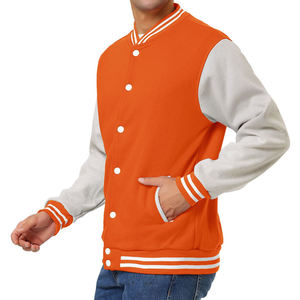 Best Selling Embroidered <b>Woolen</b> High Street <b>Men's</b> <b>Jackets</b> <b>Men</b> College Leather Sleeves Custom Baseball Letterman Varsity <b>Jacket</b> - Product Image 2