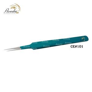 Pincettes d'extension de cils en acier inoxydable, pinces de haute qualité, cosmétique pour les yeux, courbées, marque privée, bout pointu - Product Image 3