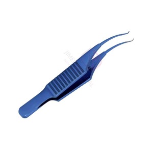 Pinzas de Sutura Colibri de Acero Inoxidable de Grado Médico 7.5cm con Certificación CE ISO13485, Plataforma de Atadura con Recubrimiento Azul al por Mayor - Product Image 5
