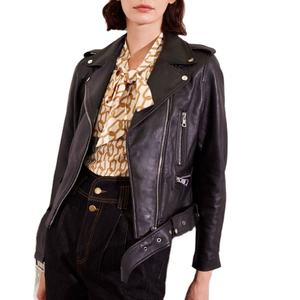 Nouveautés Prix de gros Haute qualité Design Veste en cuir Slim Fitness Confortable Prix avantageux Veste en cuir pour femmes - Product Image 5