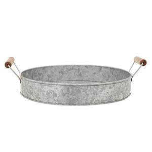Bandeja de servicio de metal galvanizado de Diseño Estándar puro con forma redonda premium y la mejor calidad para uso doméstico - Product Image 1