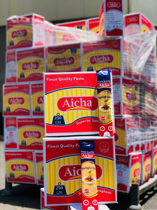 Aicha Dry <b>Long</b> <b>Spaghetti</b> Pasta 250g Durum Wheat Halal Certified Refined Yellow Italian Fast Cooking Bulk Box Bag Made - Product Image 3