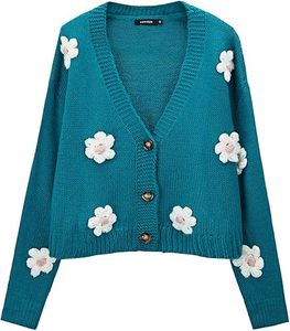 2024 Autumn Winter Women's Long Sleeve Pullover Sweater New European American Cross-Border Design Casual Style Silk Bow <b>Cardigan</b> - Product Image 4