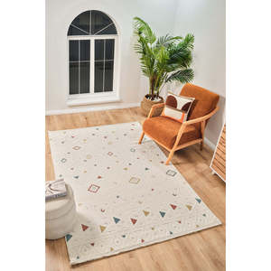 Tapis de sol Netline TR006 multicolore moderne Trendo, en polypropylène 100 %, à poils coupés et bouclés, 80x150 cm, pour la maison, la chambre, le bureau, la chambre d'enfant - Product Image 5