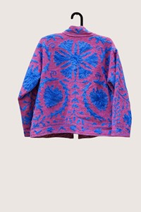 Cardigan en coton brodé floral bohème, col mandarin, manches longues, grande taille, vêtements décontractés pour femmes, vêtements d'automne - Product Image 3