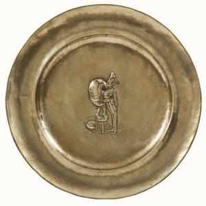 Party Decoration Vintage Gold Color Charger Plate & Dish <b>Kitchen</b> Uses Best Selling Food Serving Plate in Bulk - Product Image 1