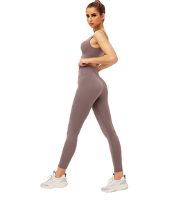 Logo personnalisé GRS Durable Taille Haute Sportswear Leggings Pantalon Respirant Push-up Yoga Set pour Femmes Plus Size Taille Élastique - Product Image 1