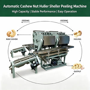 Máquina Automática para Descascarar Nueces de Anacardo, Equipo para Pelar Anacardos con Control PLC para Procesamiento de Frutos Secos, Capacidad de 30-600 kg/h - Product Image 2