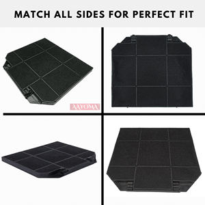 Charcoal Filter for Cooker Hoods Range Hood Kitchen Activated Carbon Charcoal Filter Spare <b>Parts</b> Kitchen 50290661003 EFF72 - Product Image 5