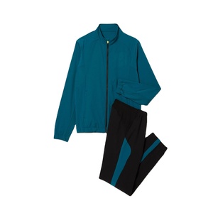 Chándal Deportivo para Hombre, de Poliéster, Peso Medio, Alta Calidad, Ecológico, Secado Rápido, Transpirable, Chaqueta y Pantalones de Primavera 2024, Logotipo Personalizado, Informal - Product Image 1